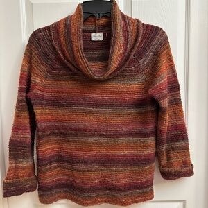 Cozy Multicolor Cowl Neck Sweater